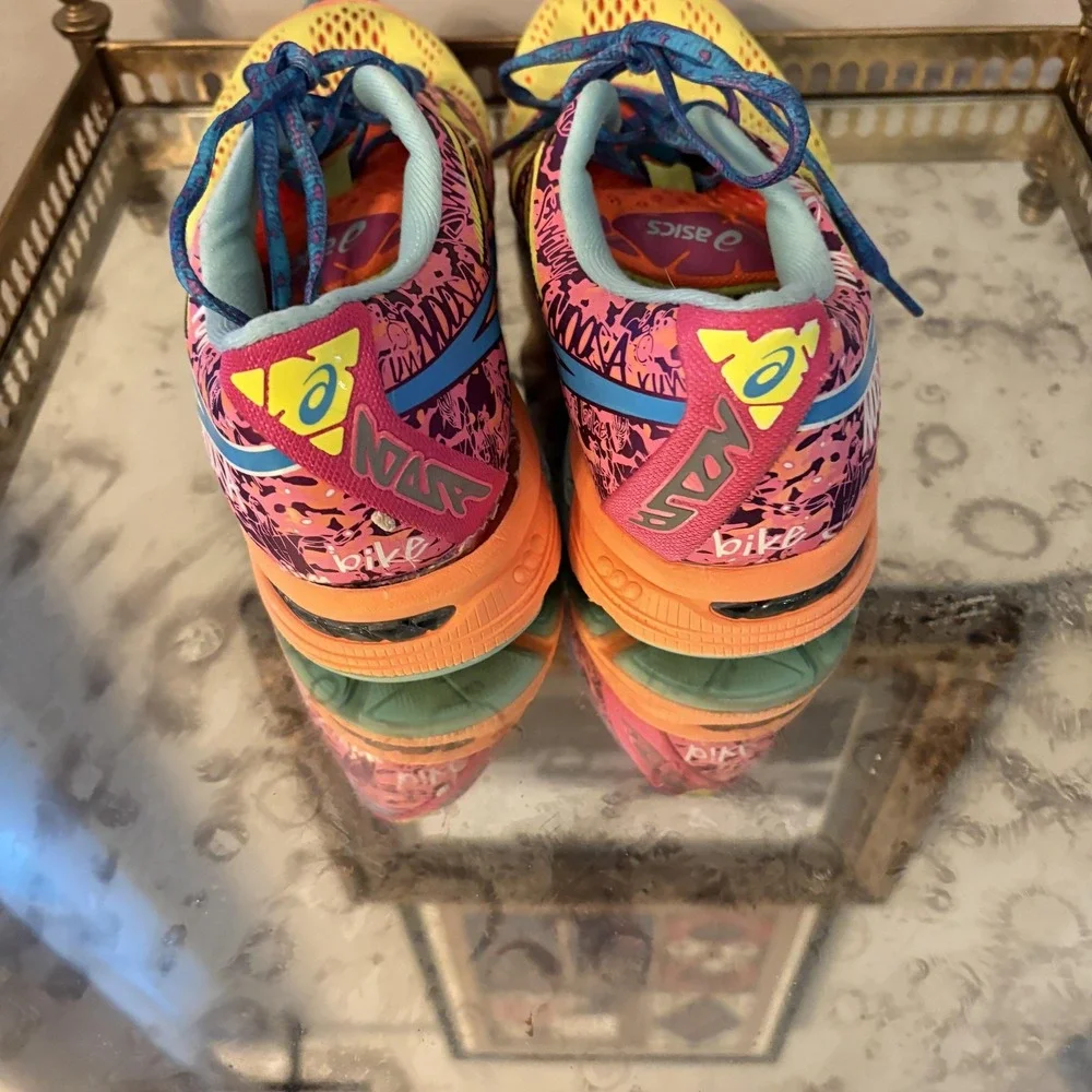 ASICS Gel‎ Noosa Tri Shoes Womens Size 8.5 Multicolor Running Triathlon T580N